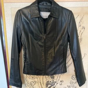 Woman’s Black Leather Jacket